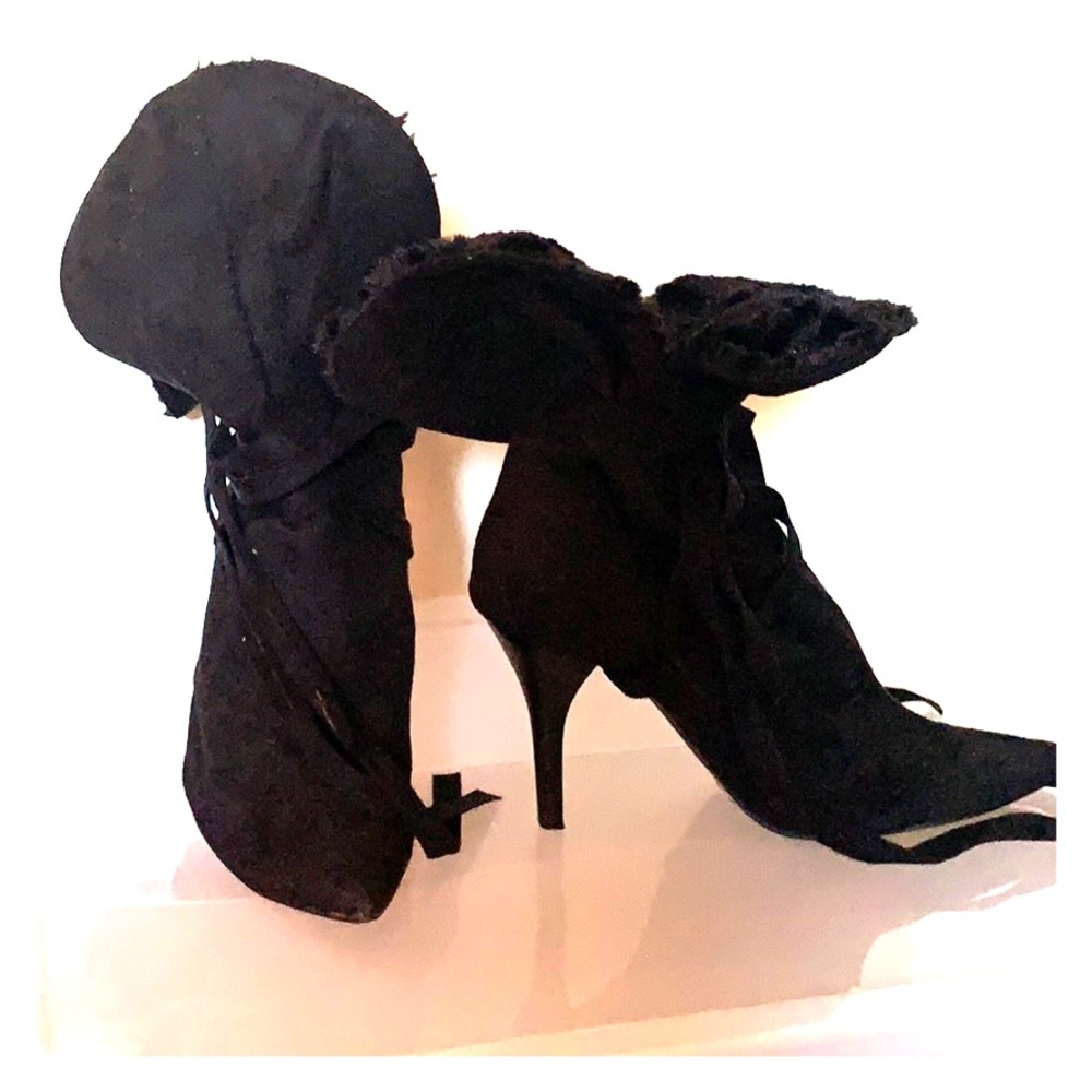 High heel booties